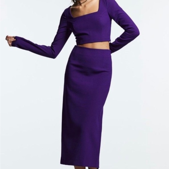 ZARA Fabulous CO-ORD set of tube skirt with matching crop top🔥 Rare Find❣️❣️ - Picture 2 of 15